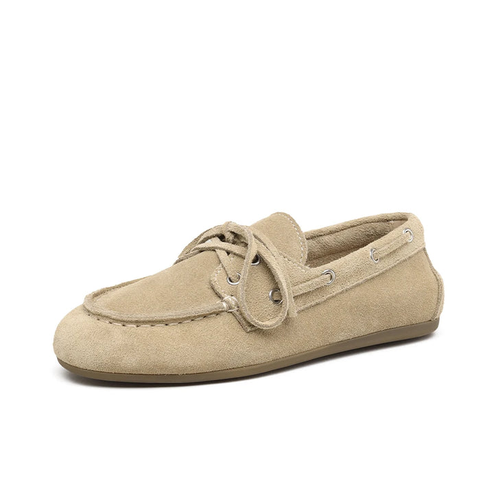 Lerana - Genuine Leather Boat Shoes for Women. Classic Moccasin for Everyday Comfort