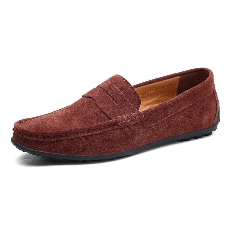 Mocassino - Men's Casual Suede Driving Loafers - Ashour Shoes