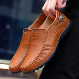 Mocassino - Men's Genuine Leather Driving Moccasin Loafer - Ashour Shoes