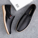 Comodo - Men's Genuine Leather Casual Slip-On Loafers - Ashour Shoes