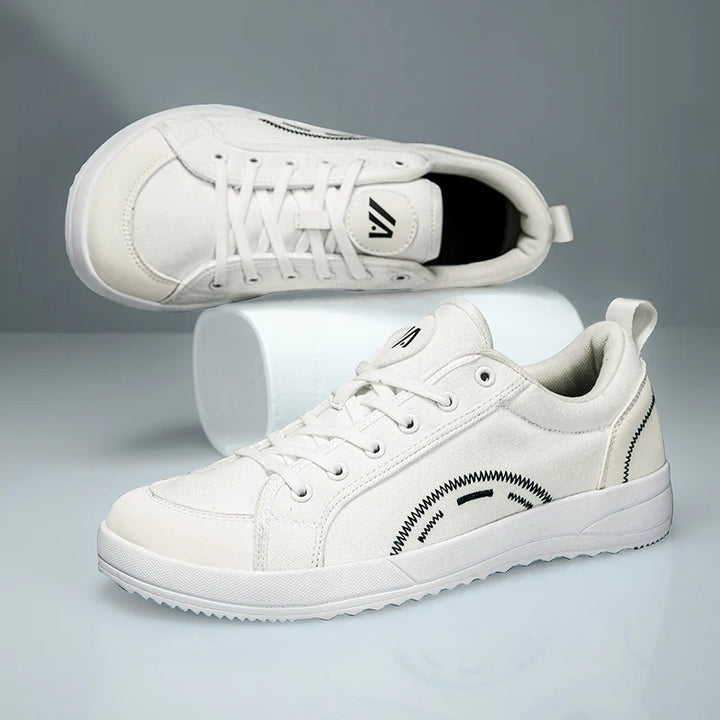 Terra - Men's Breathable Canvas Wide Toe Barefoot Sneakers
