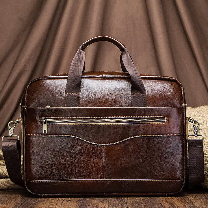 Ravino - Genuine Leather Business Briefcase – Professional Bag MultiPocket