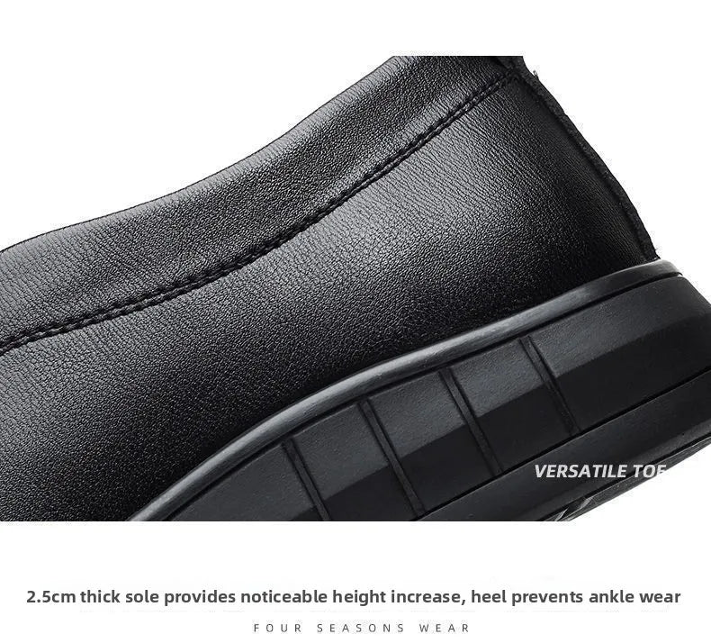 Libero - Hands free Lightweight slip-On Men's Leather Shoes - Ashour Shoes