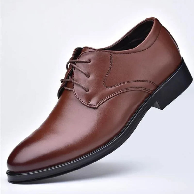 Bellagio - Men's Elegant Polished PU Leather Oxford Dress Shoes for Business & Formal Events - Plus Sizes Available