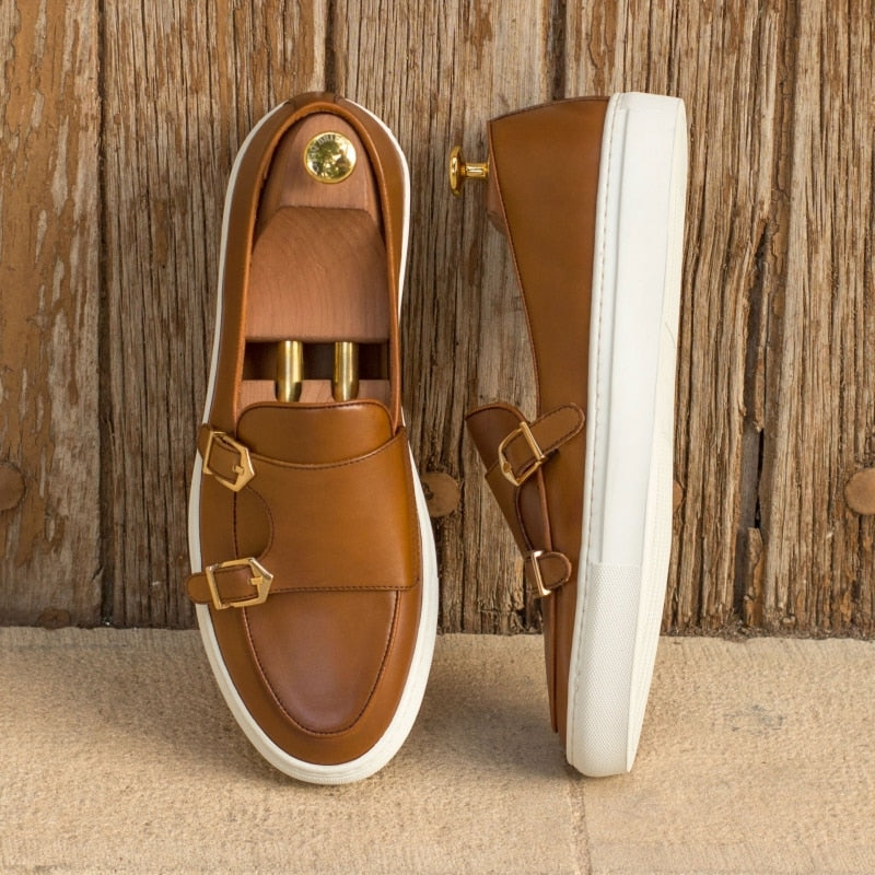 Vulcanize - Double Monk Loafers For Men