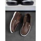 Vela - Men's Casual Leather Boat Loafers - Ashour Shoes