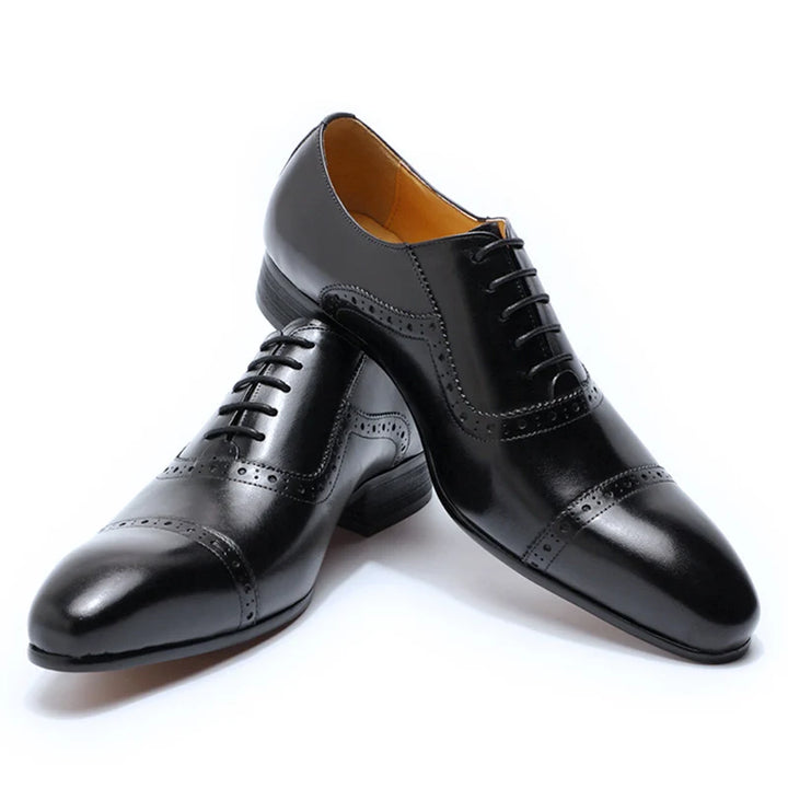 Valentino 1 - High quality brogue oxford dress shoes for men - Ashour Shoes