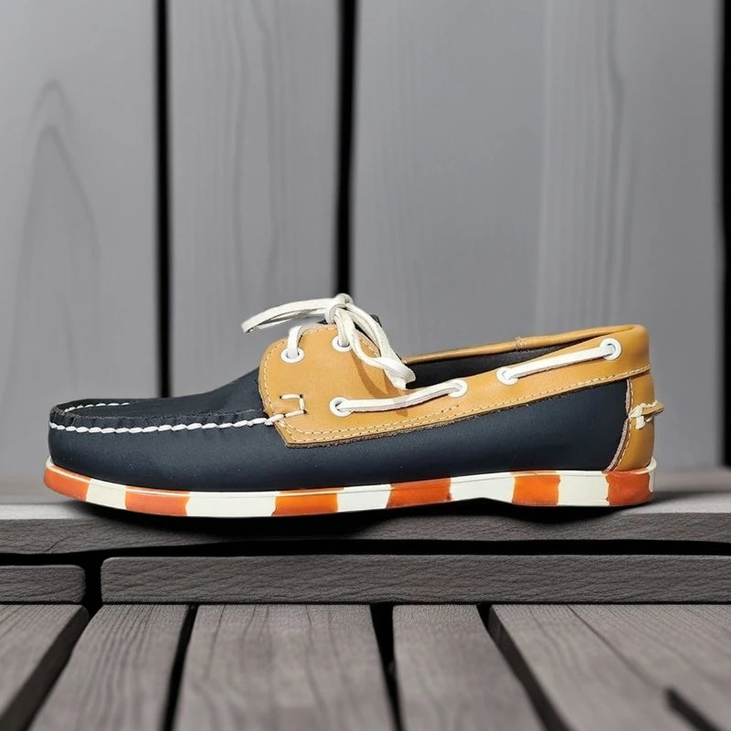 Navigante - Men's Premium Genuine Leather Boat Deck Shoes - Ashour Shoes
