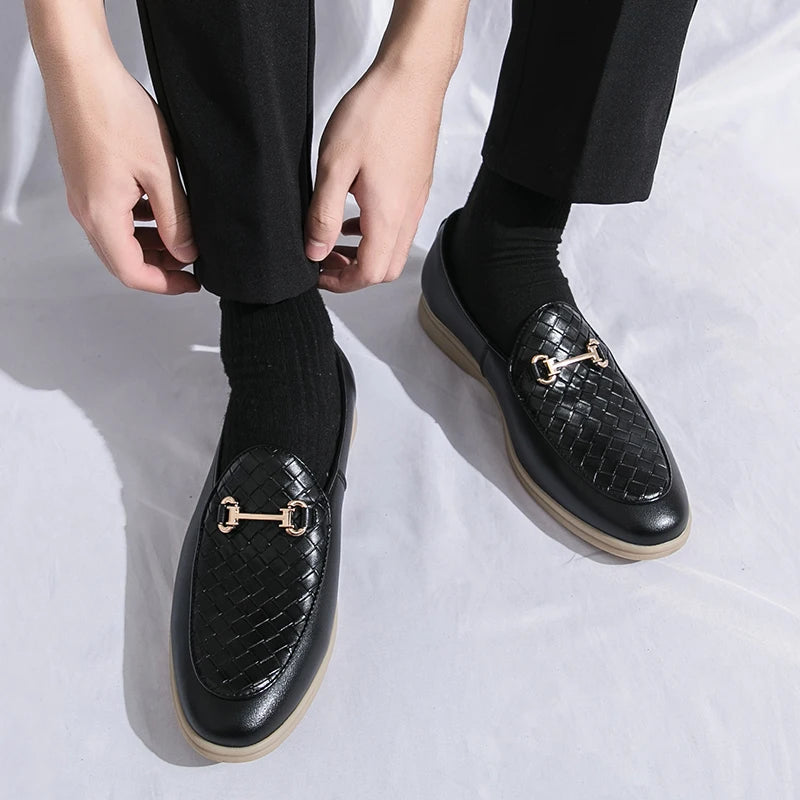 Lumya - Neapolitan Style leather loafers for men - Ashour Shoes