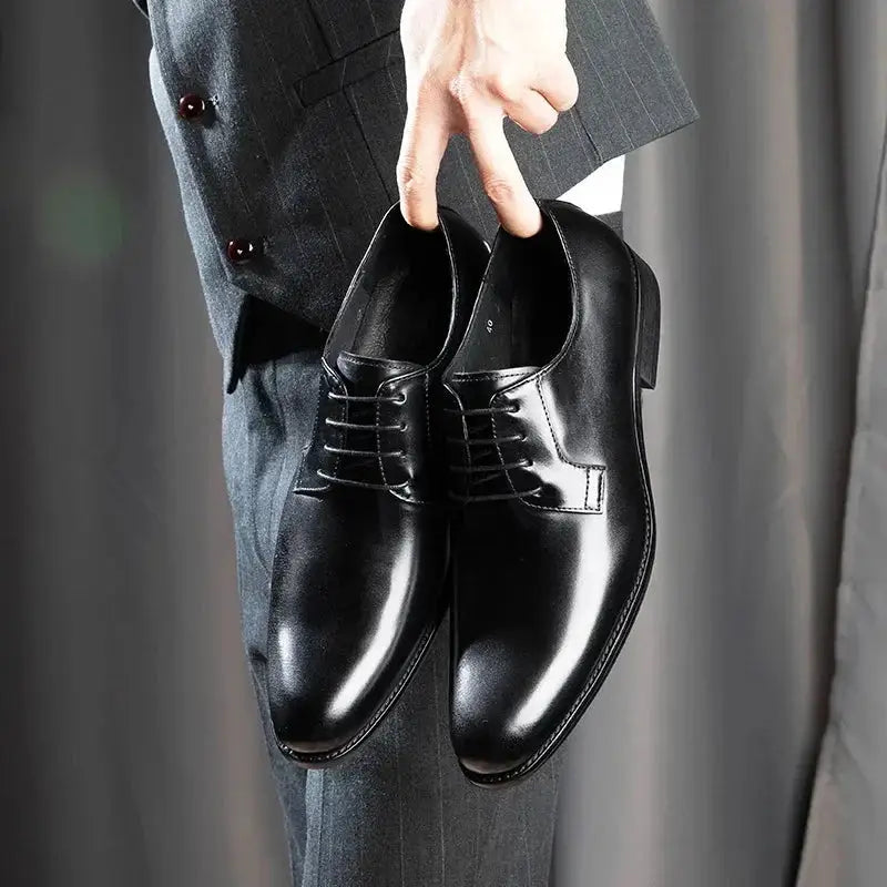 Eco - Men's vegan leather oxford dress shoes - Ashour Shoes