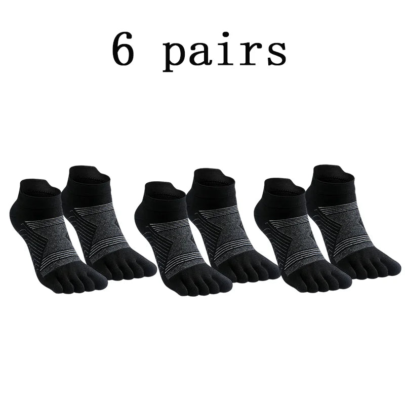 Agile3 - Unisex Merino Performance Toe Ankle Socks for Running & Hiking - Ashour Shoes