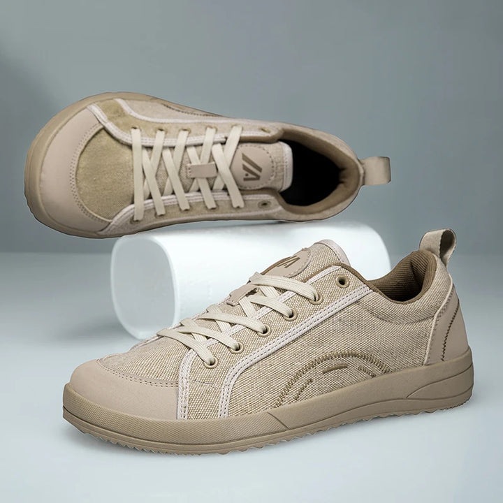 Terra - Men's Breathable Canvas Wide Toe Barefoot Sneakers