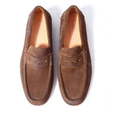 Camoscio - Men's Classic Suede Penny Loafers - Ashour Shoes