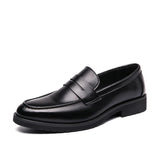 Loreno – Men’s Genuine Leather Penny Loafers – Classic Slip On - Ashour Shoes