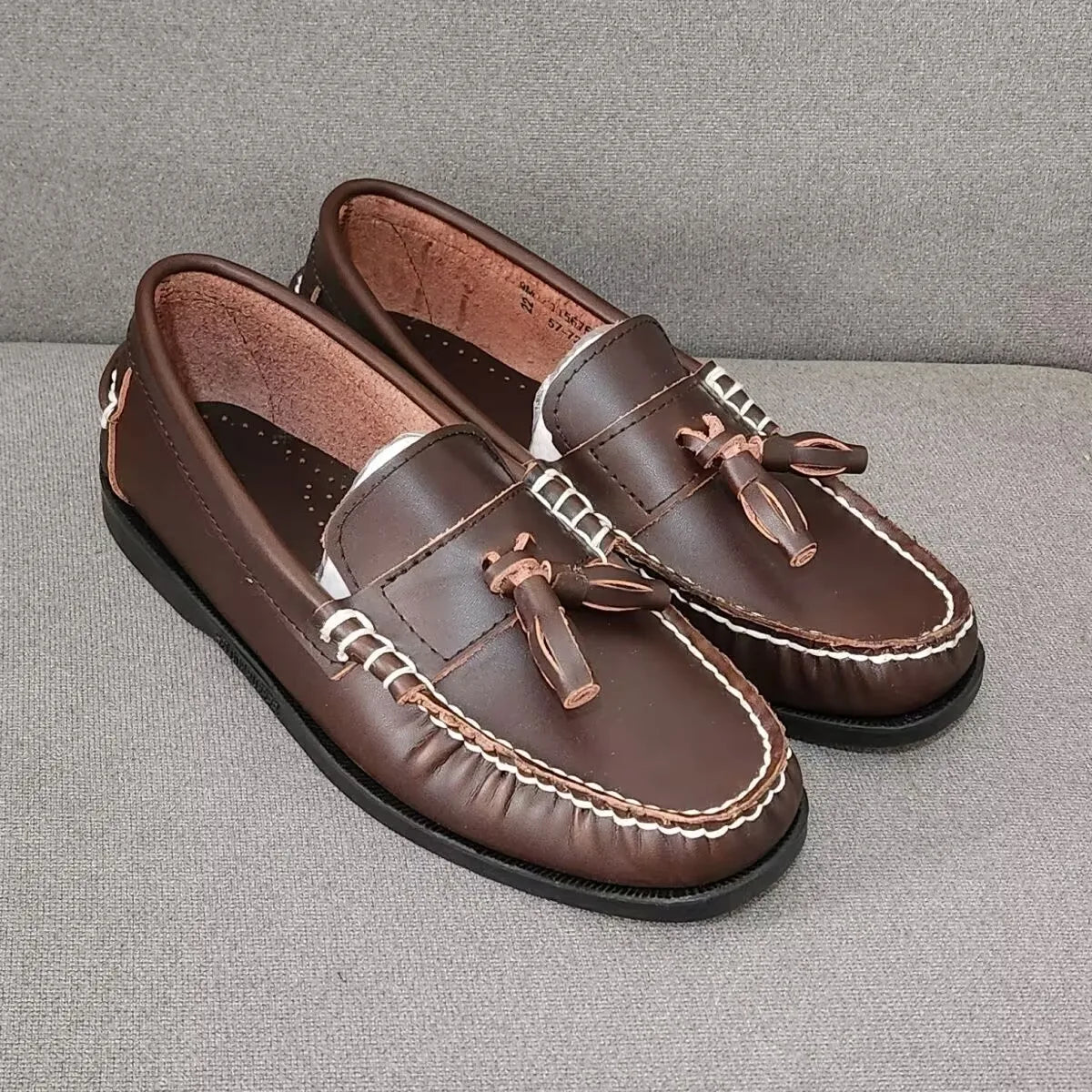 Vero - Men's Genuine Leather Tassel Loafers Moccasins - Ashour Shoes