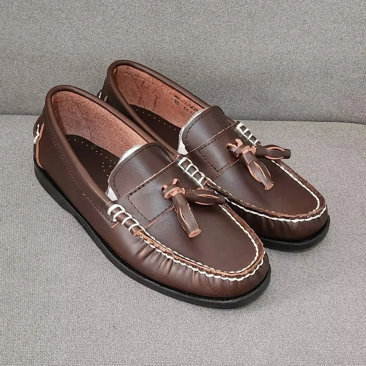 Vero - Men's Genuine Leather Tassel Loafers Moccasins