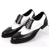 Dandy - Men's Two-Tone Wingtip Brogue Oxford Dress Shoes - Ashour Shoes