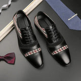 The Mash - Checkered Oxford Brogue Shoes with Patchwork tartan Fabric - Ashour Shoes