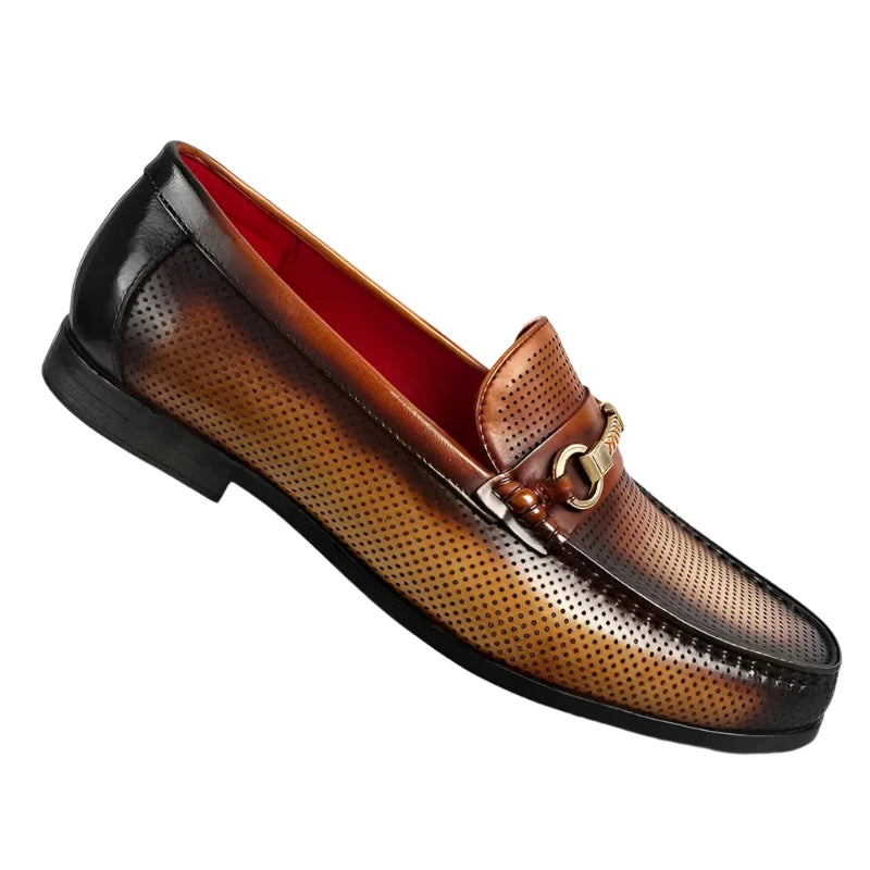 La Cavi - Horsebit unique color leather loafers for men - Ashour Shoes