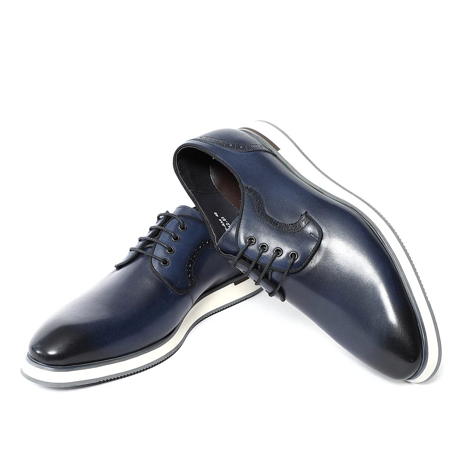 Grylo 2 - Derby dress leather sneakers shoes for men - Ashour Shoes