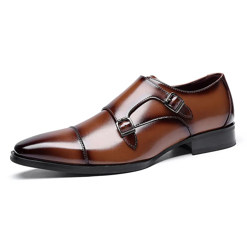 Signore - Men's Elegant Polished Leather Cap Toe Oxford Dress Shoes - Ashour Shoes