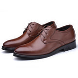Bellagio - Men's Elegant Polished PU Leather Oxford Dress Shoes - Ashour Shoes