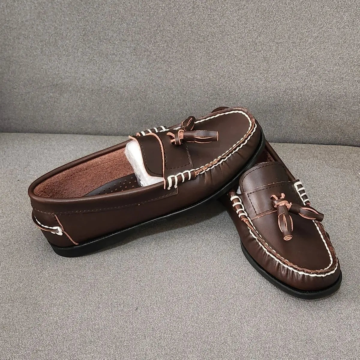 Vero - Men's Genuine Leather Tassel Loafers Moccasins - Ashour Shoes