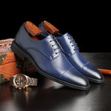 Zinar - Classic Modern Oxford Lace Dress Shoes - Ashour Shoes