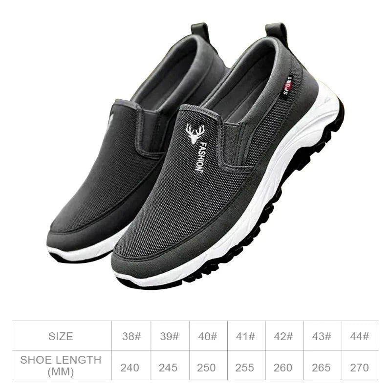Stile - Men's Breathable Mesh Slip-On Casual Loafers - Ashour Shoes