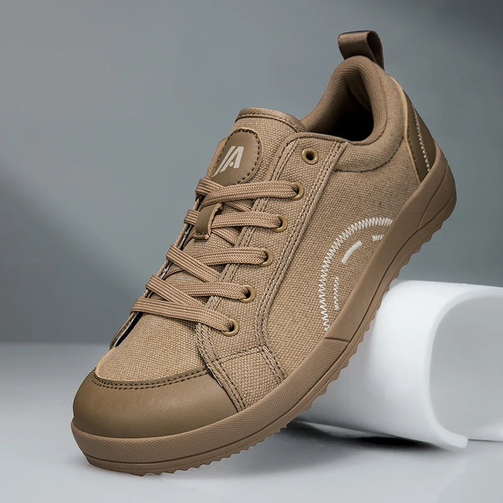 Terra - Men's Breathable Canvas Wide Toe Barefoot Sneakers