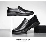 Libero - Hands free Lightweight slip-On Men's Leather Shoes - Ashour Shoes