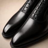 Ardito wholecut leather oxford dress shoes for men - detail product shot