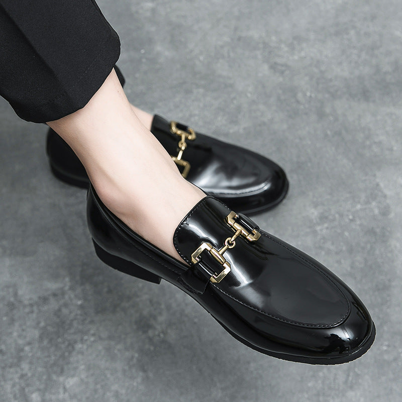 Lustro - Men's Glossy Black Patent Horsebit Loafers - view 5 — view 5 of 9