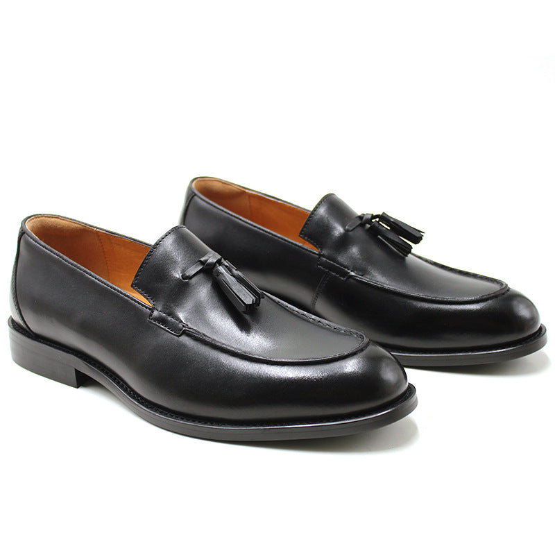 Nappina - Men's Burnished Leather Tassel Loafers - view 3