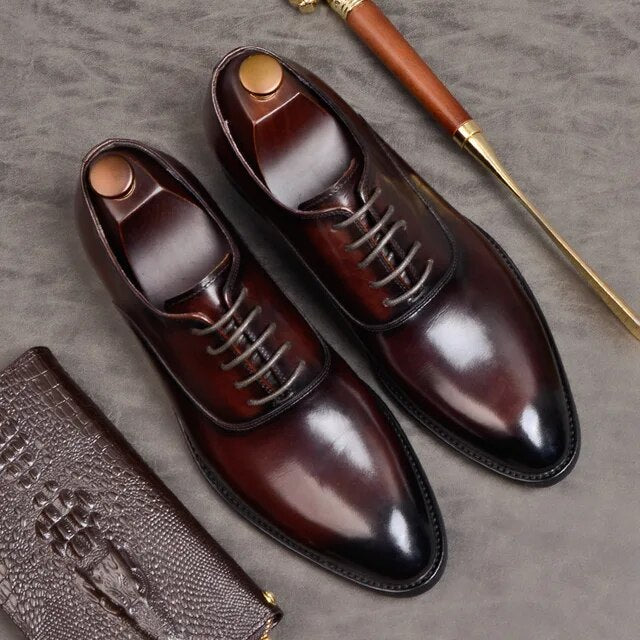 La Finezza - Italian Style Genuine Leather Oxfords Dress Shoes (Best seller) - Ashour Shoes