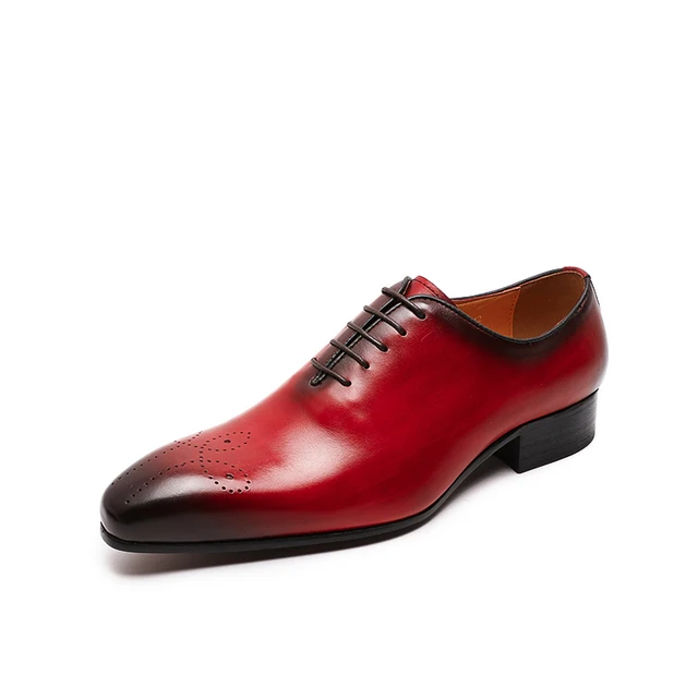 The Ardito -  Men's Elegant Leather Oxford Dress Shoes (Whole Cut Oxfords)