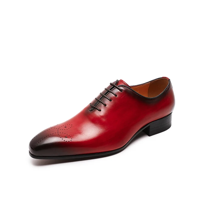 The Ardito - Men's Elegant Leather Oxford Dress Shoes (Whole Cut) - Ashour Shoes