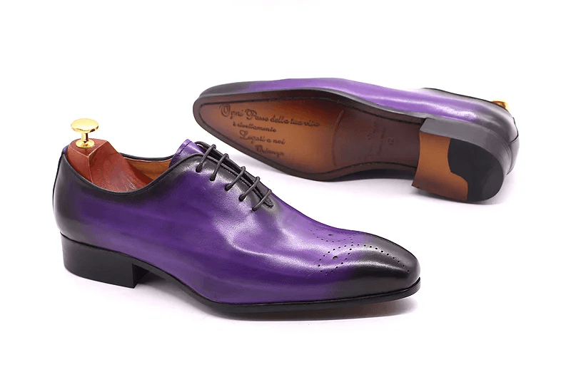 The Ardito - Men's Elegant Leather Oxford Dress Shoes (Whole Cut) - Ashour Shoes