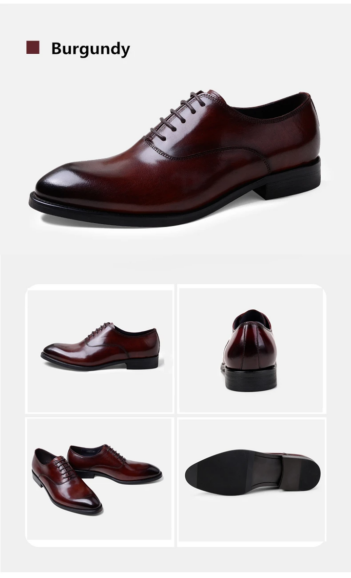 ashour oxford dress shoes for men burgundy