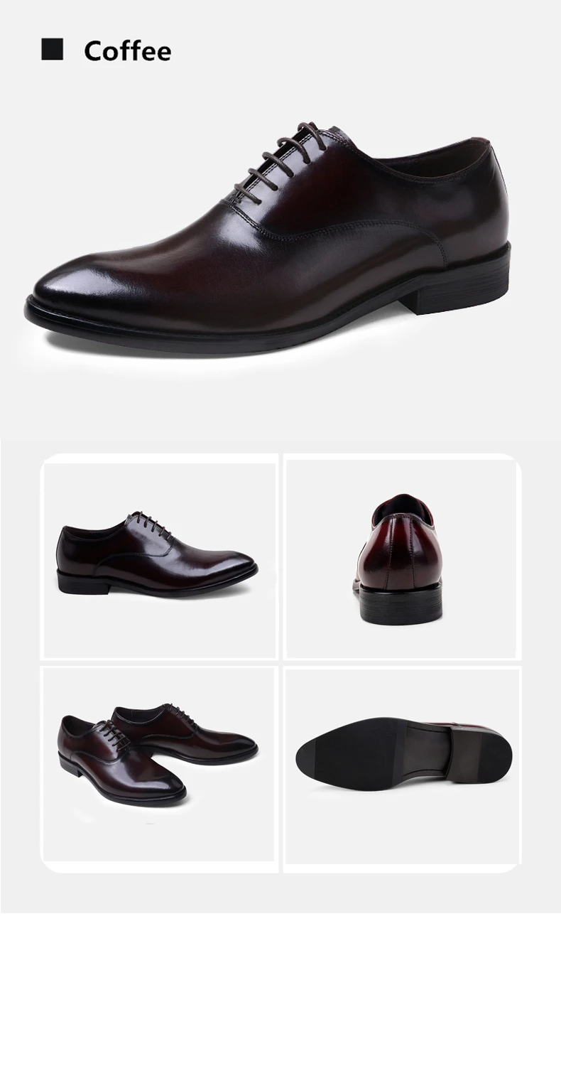 La Finezza - Italian style Dress Shoes Genuine Leather Oxfords for men ...