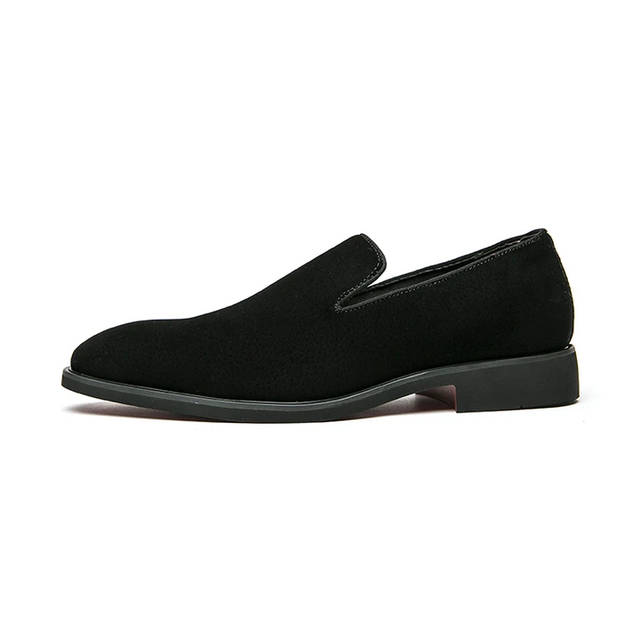 The Rossi S - Red Bottom Classic Suede Leather Loafers - Ashour Shoes