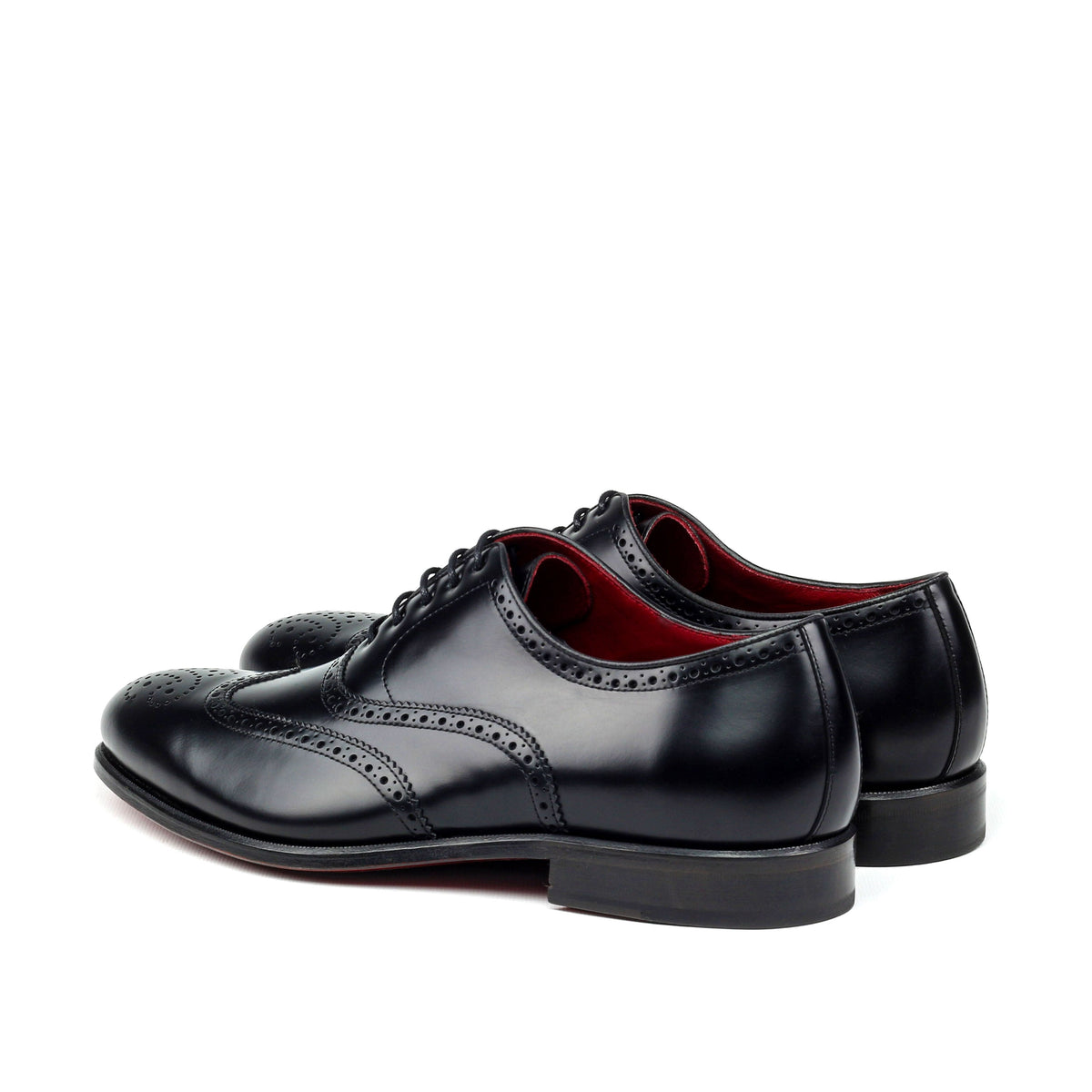 Unique Handcrafted Black Wingtip Oxford w/ Full Brogue by Le Ruux - Ashour Shoes — view 3 of 3