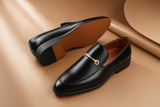 il Lusso Elegance Italian leather loafers for men - studio product shot