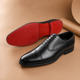 il Rosso red-bottom leather oxford dress shoes for men - studio product shot