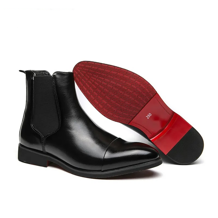 il Rossone - Red Bottom Chelsea Leather Boots for men