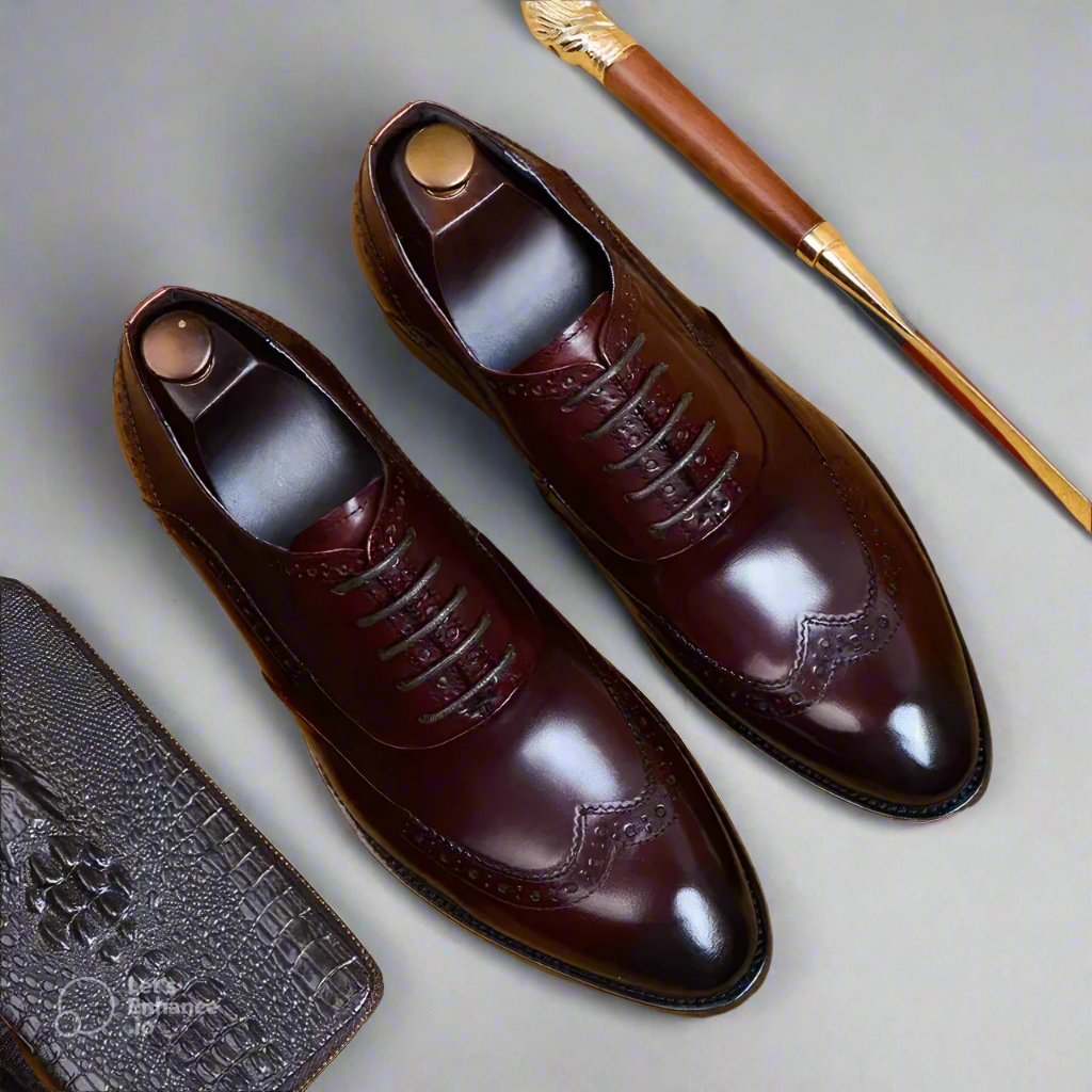 La Finezza - Italian Style Genuine Leather Oxfords Dress Shoes (Best seller) - Ashour Shoes