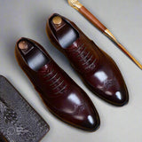 La Finezza - Italian Style Genuine Leather Oxfords Dress Shoes (Best seller) - Ashour Shoes