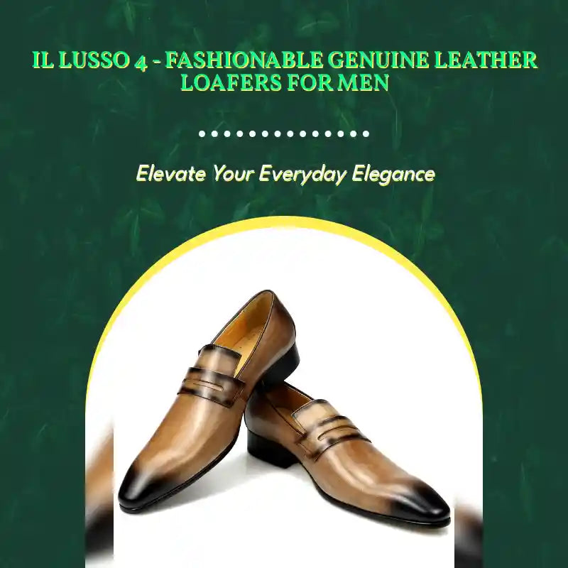 il Lusso 4 - Fashionable Genuine Leather Loafers For Men by@Outfy