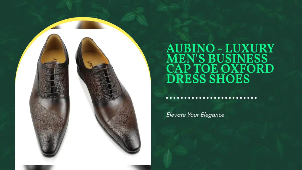 Aubino - Luxury Men's Business Cap Toe Oxford Dress Shoes by@Outfy