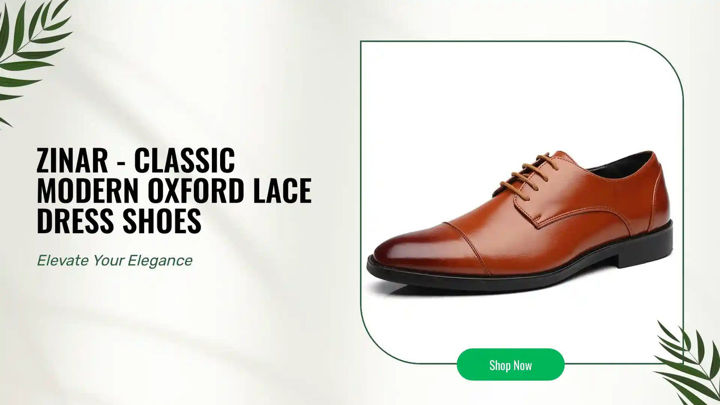 Zinar - Classic Modern Oxford Lace Dress Shoes by@Outfy